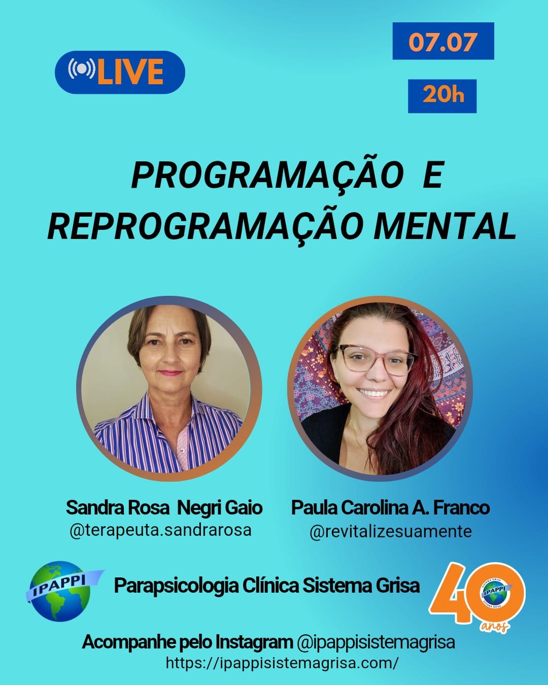 Live: Programação e Reprogramação Mental